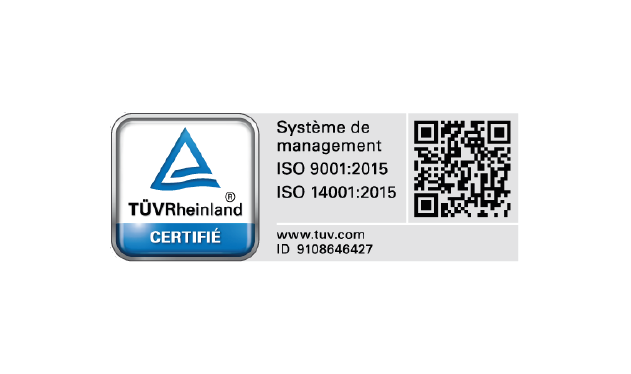 Logo ISO 9001 & 14001-balas textile